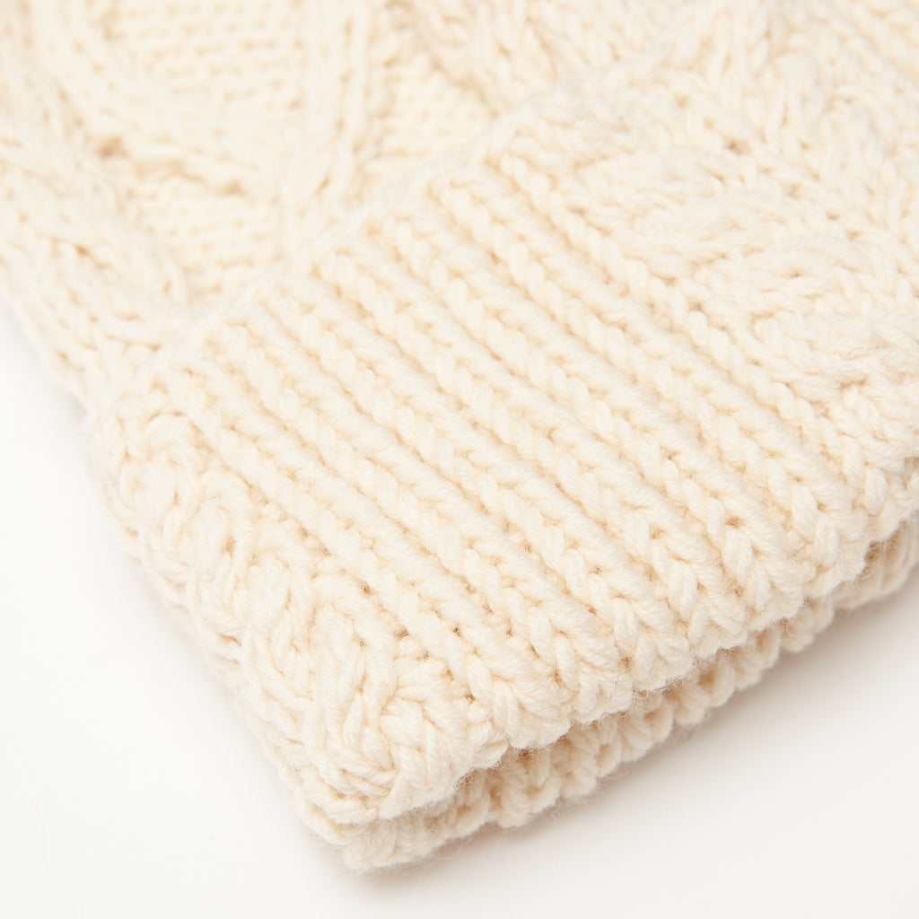 100% Pure Cashmere Hat- Ivory