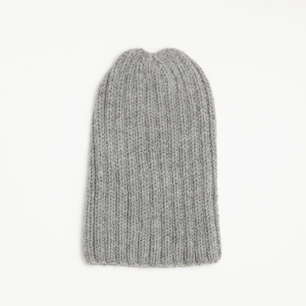 Undyed Unisex Alpaca Beanie- Mbura Gray