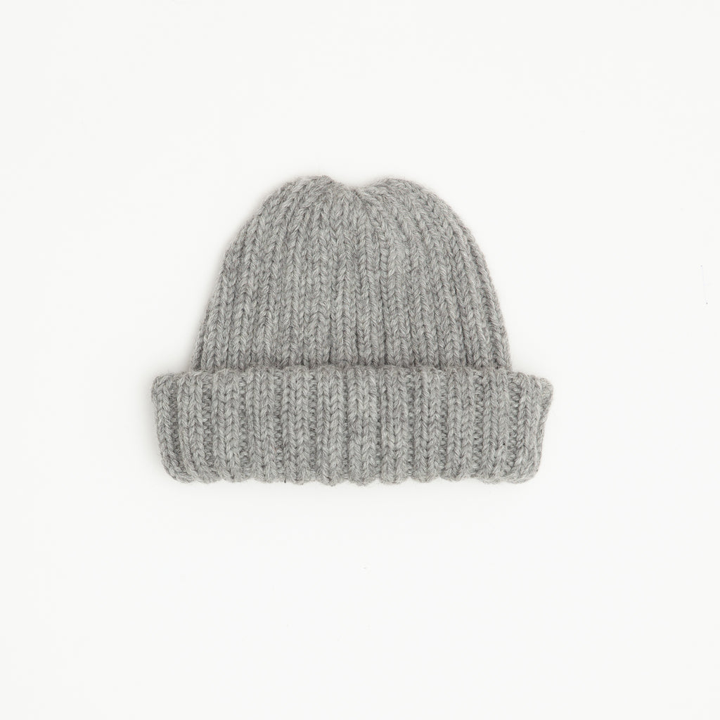 Undyed Unisex Alpaca Beanie- Mbura Gray